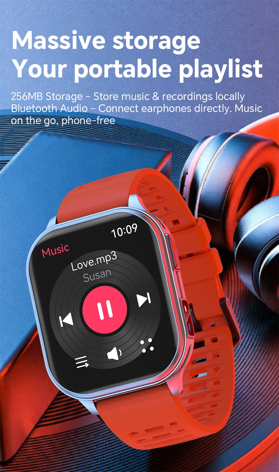 2026 Νew Smart Watch With Camera Men Women Photos Record Video Health Sports Fitness IP68 Waterproof Call Recording Smartwatches