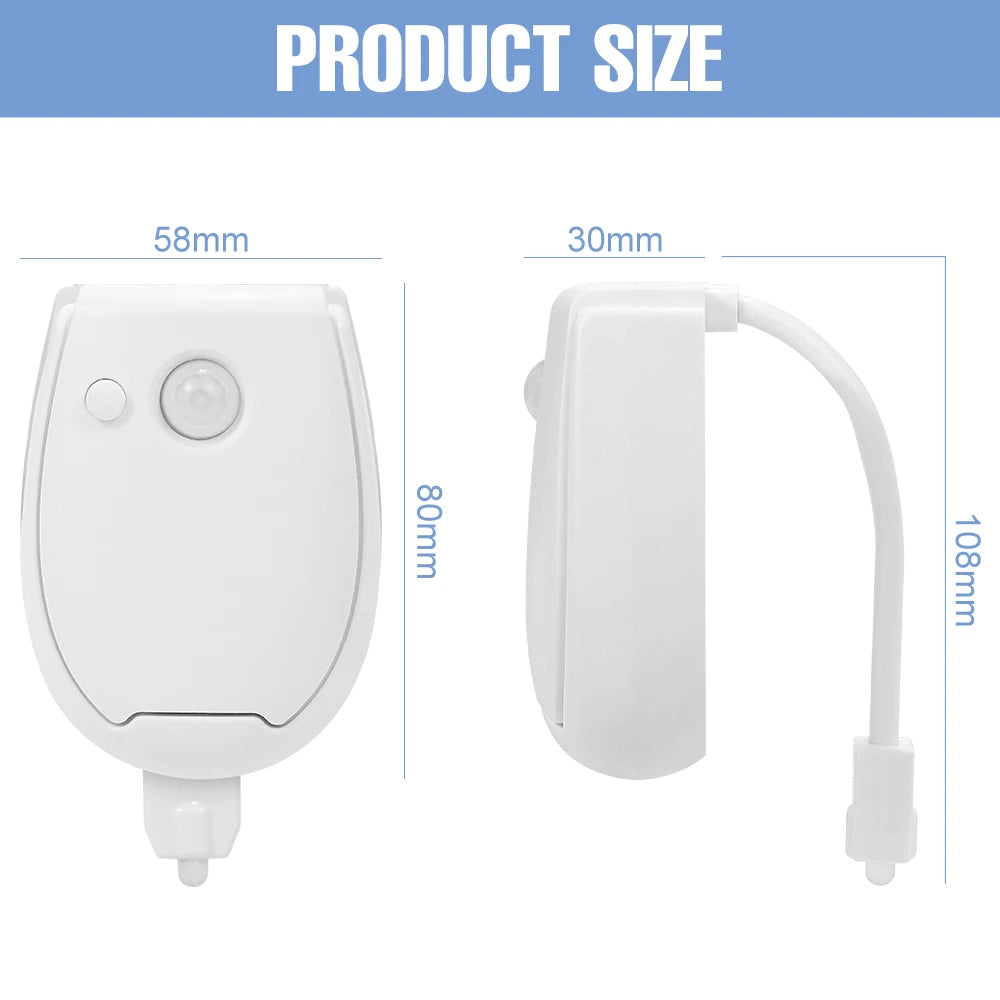 RGB LED Motion Sensor Toilet Light