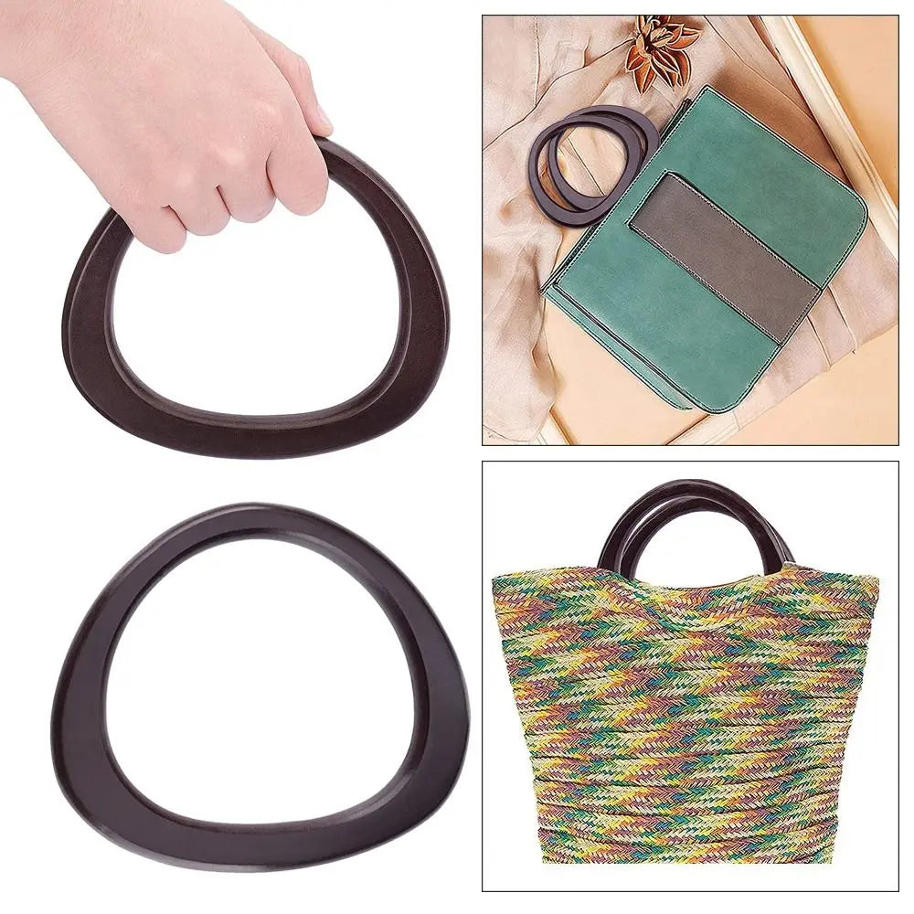 Wyjmowane drewniane uchwyty do torby, DIY pudełko z uchwytami na torbę, pasek na ramię, uchwyty do torebek, pasek, uchwyty do bagażu, rękodzieło