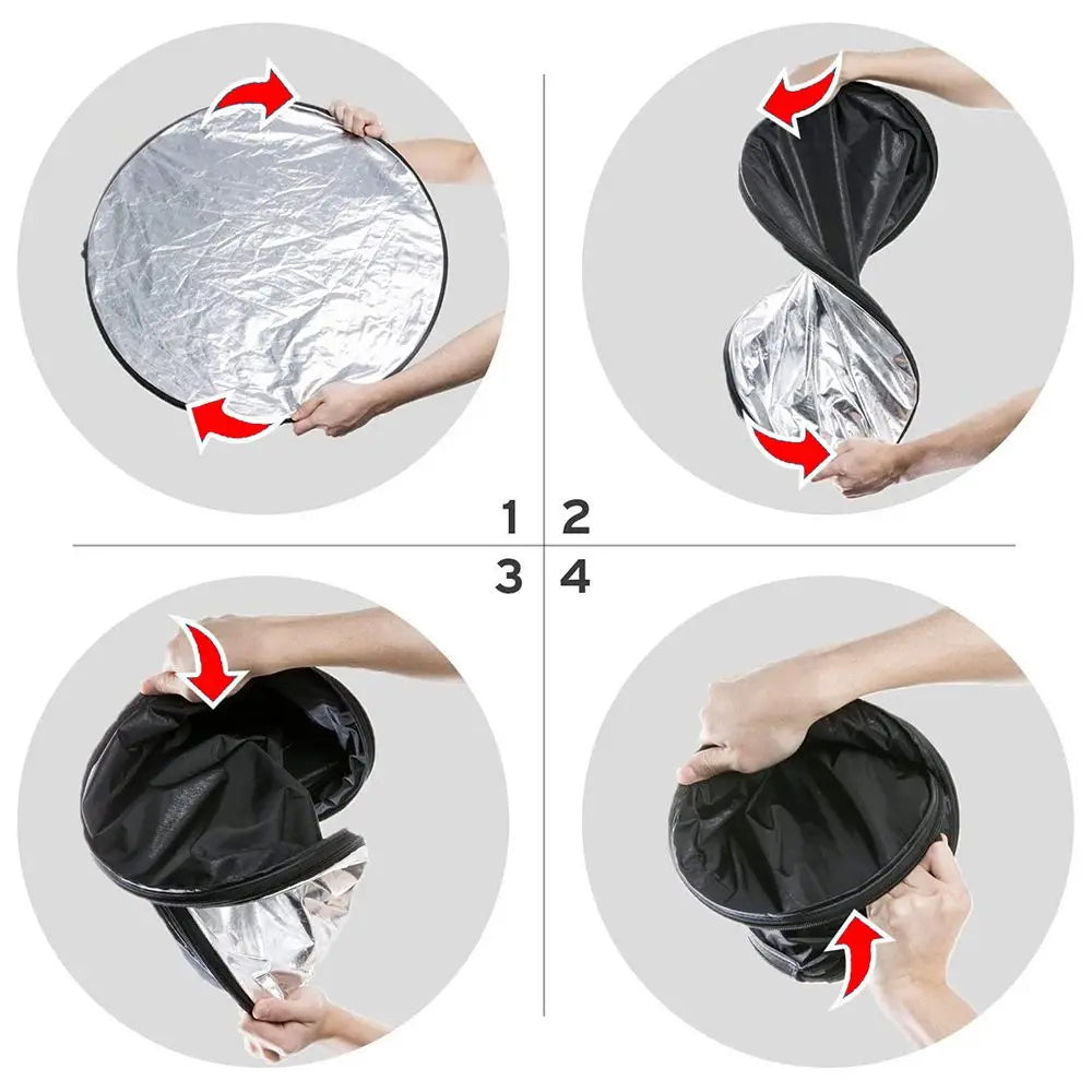 5-in-1 Folding Photography Reflector - Size Options