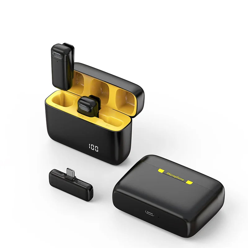 Wireless Lavalier Microphone with Charging Case