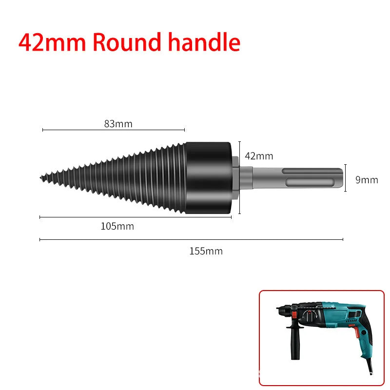 42 mm Wood-Splitting Drill Bit