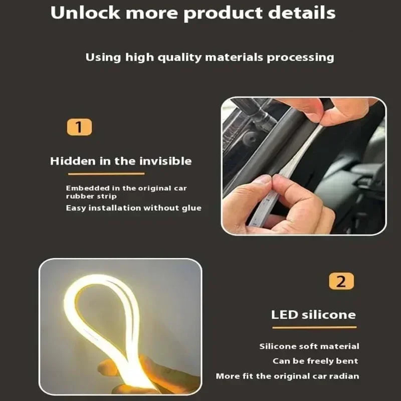 12 V LED svetelný pás do kufra auta, na výber 2 alebo 4 m