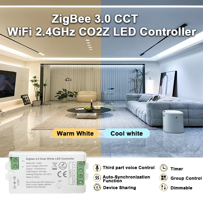 Zigbee 3.0 LED Strip Controller - Channel Options