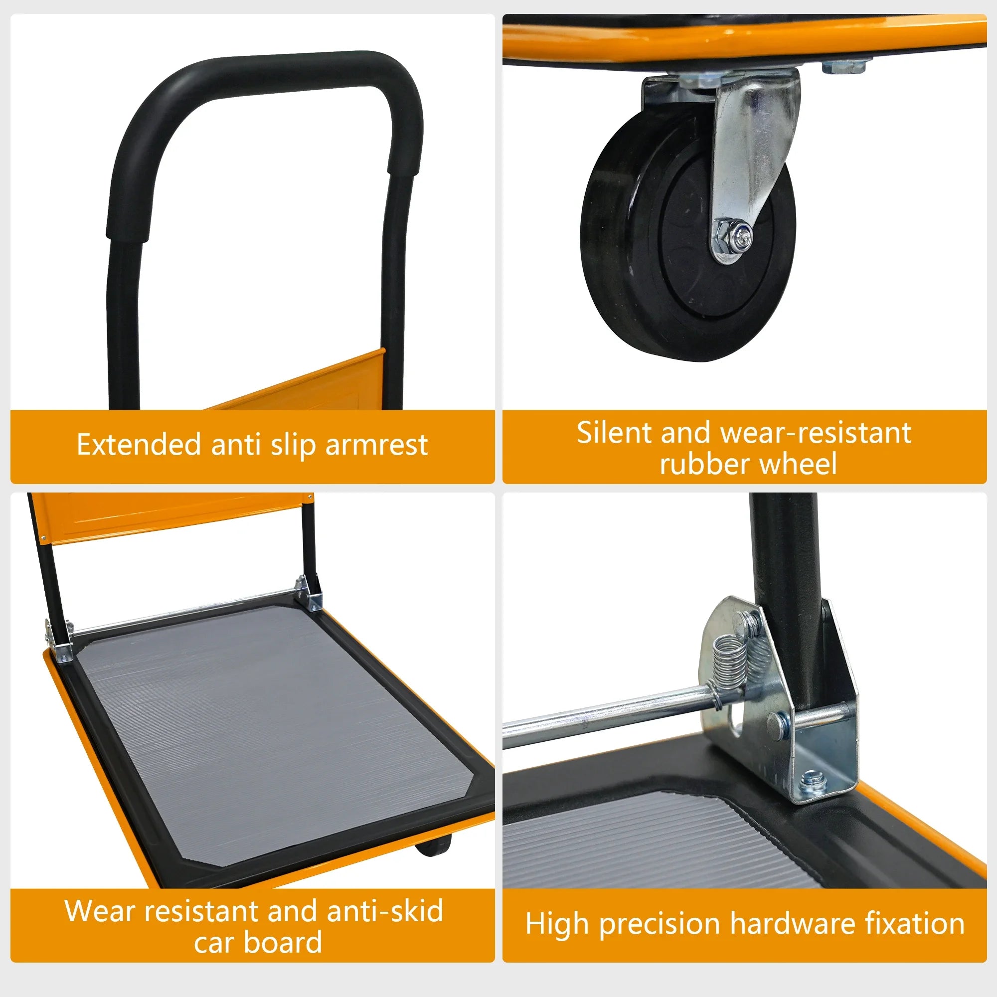 Foldable Platform Cart 660 lbs Heavy Duty Hand Truck