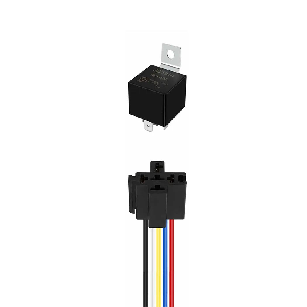 Relè a 5 pin da 12 V con cablaggio, 40 A