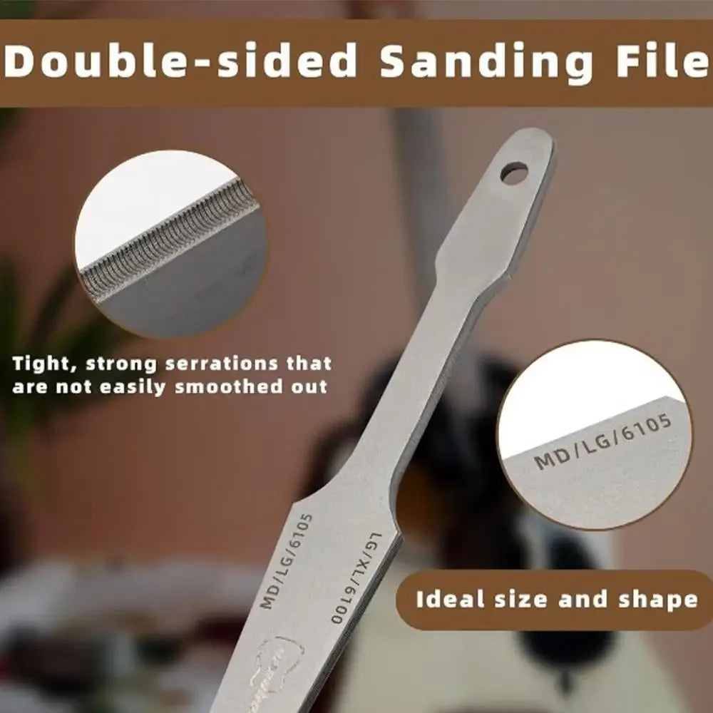 Dobbelt-sidet guitar fret file — 20 cm