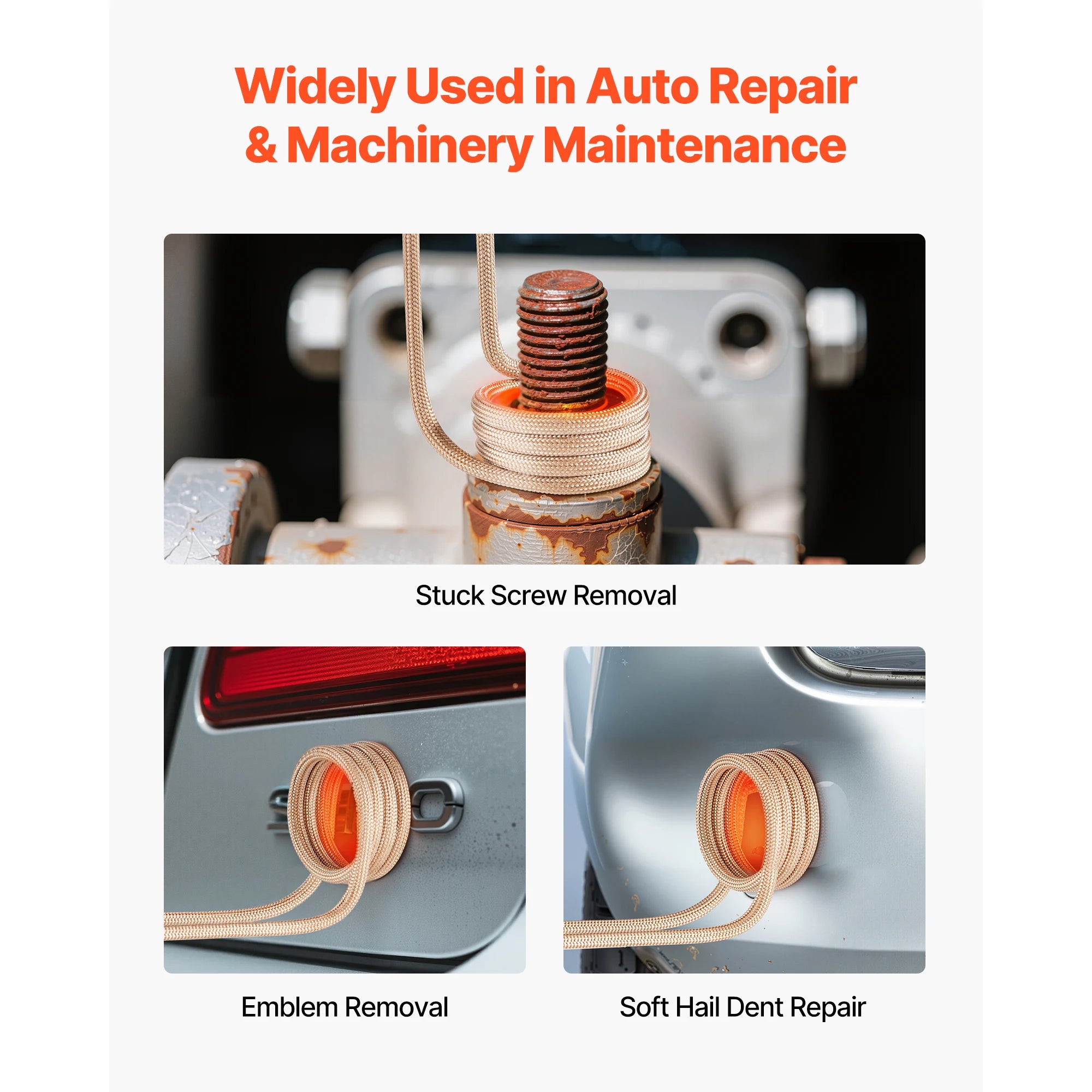 SucceBuy Induction Heater Bolt Removal Nut Buster Tool Mini Heating Machine for Rusty Screw Removing Car Garage Repairing Tools