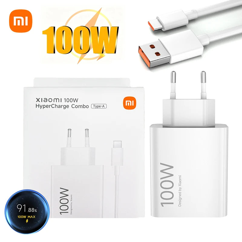 Xiaomi 100W USB-C Wall Charger with 6A USB-C Cable