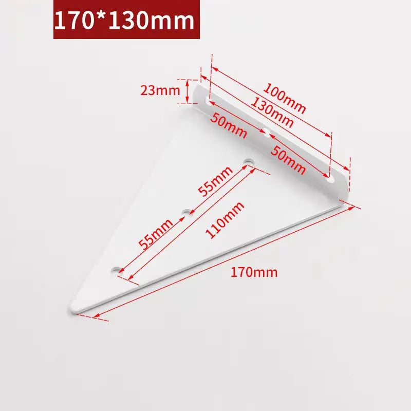 Concealed-Style Shelf Bracket, 8.5/14/17cm