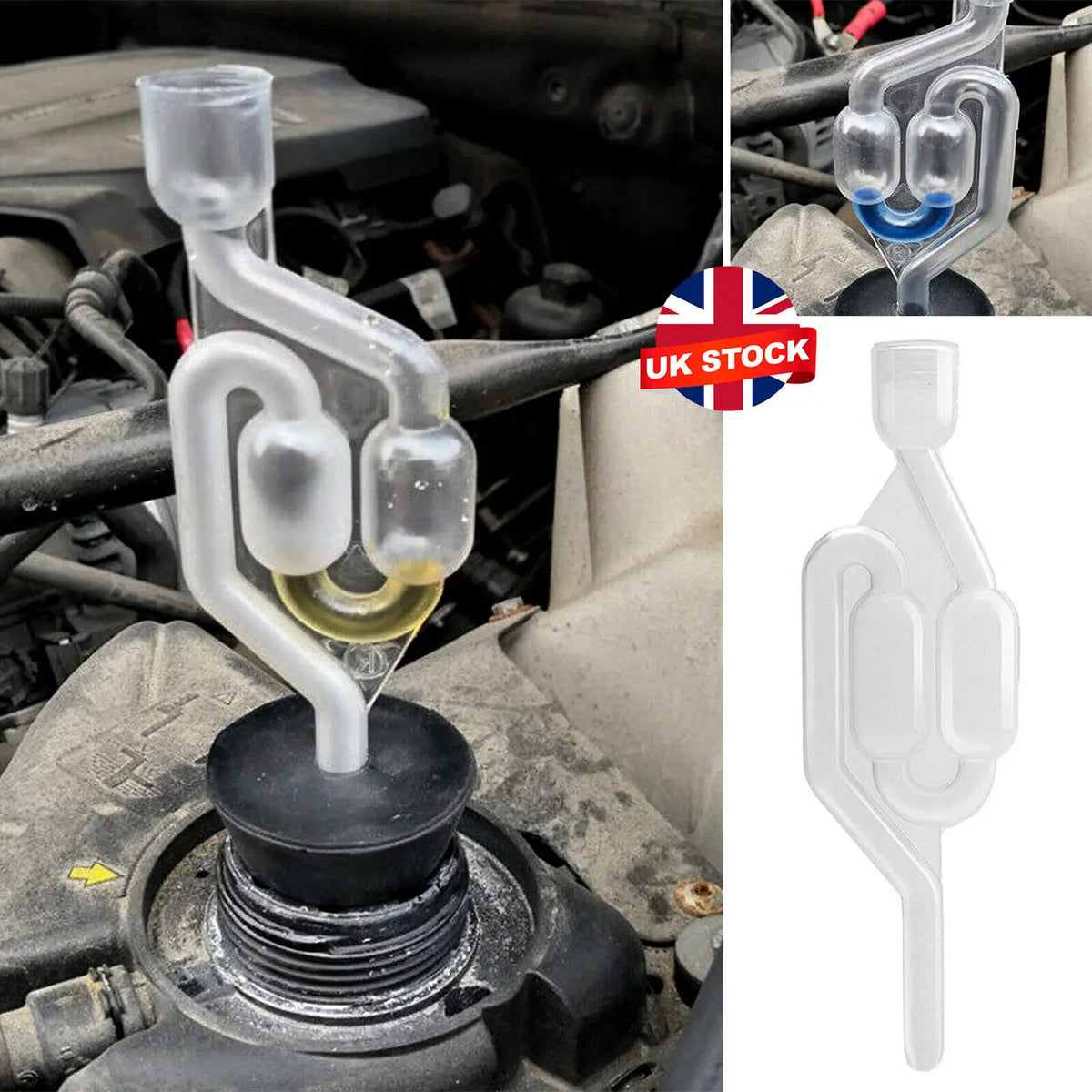 Détecteur de fuite de combustion, testeur d’antigel et de liquide de refroidissement, testeur d’antigel automobile, antigoutte S - forme