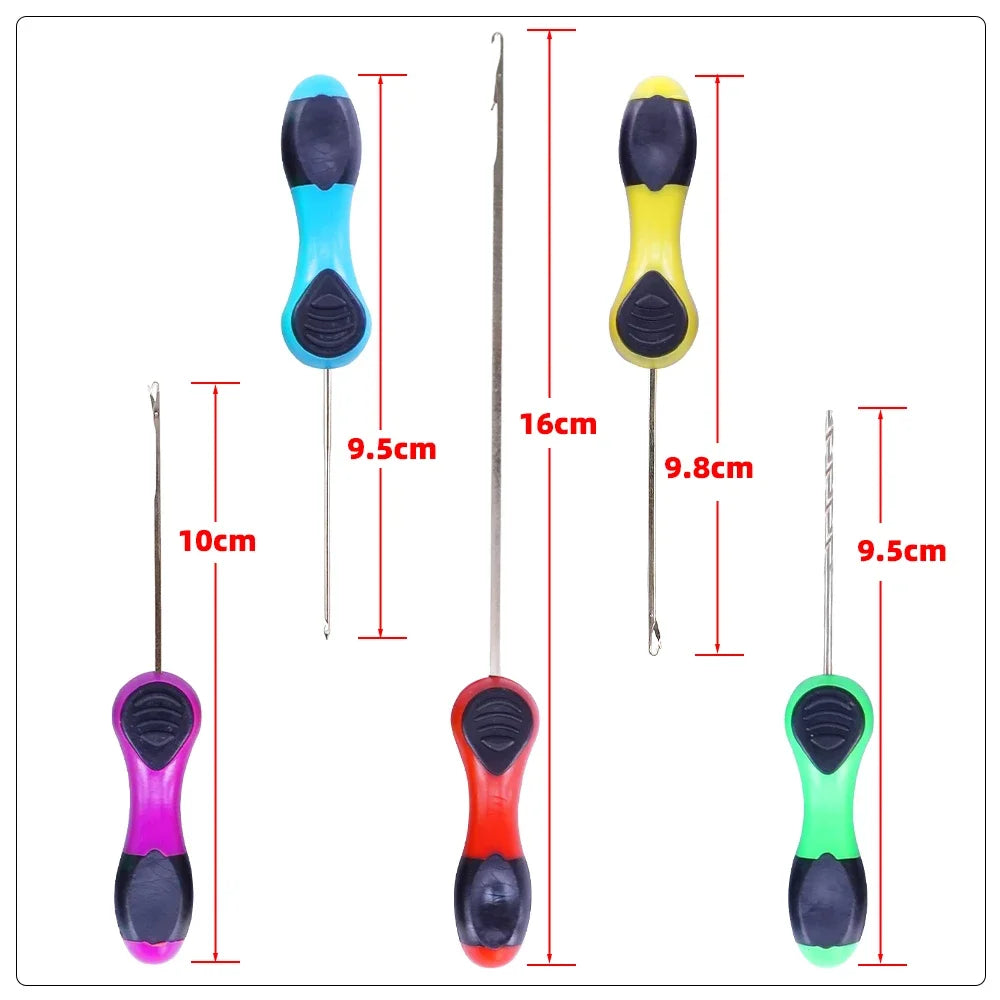 5x Ferramenta de Pesca de Carpete Acessórios de Gatilho de Iscas Conjunto de Agulha para Boilie Pop Up Rigs BT20 Gancho de Carp Rig Ferramentas de Montagem de Acessórios