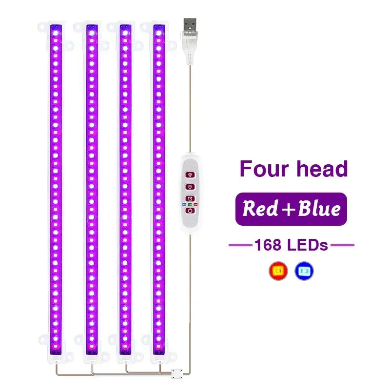 30 cm USB LED Plant Light Bars, 1–4 Bar Options