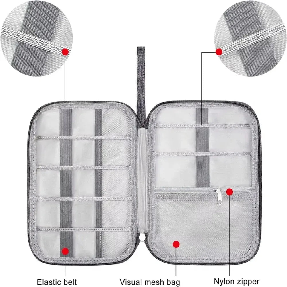Zipped Cable and Accessories Organiser - 25cm