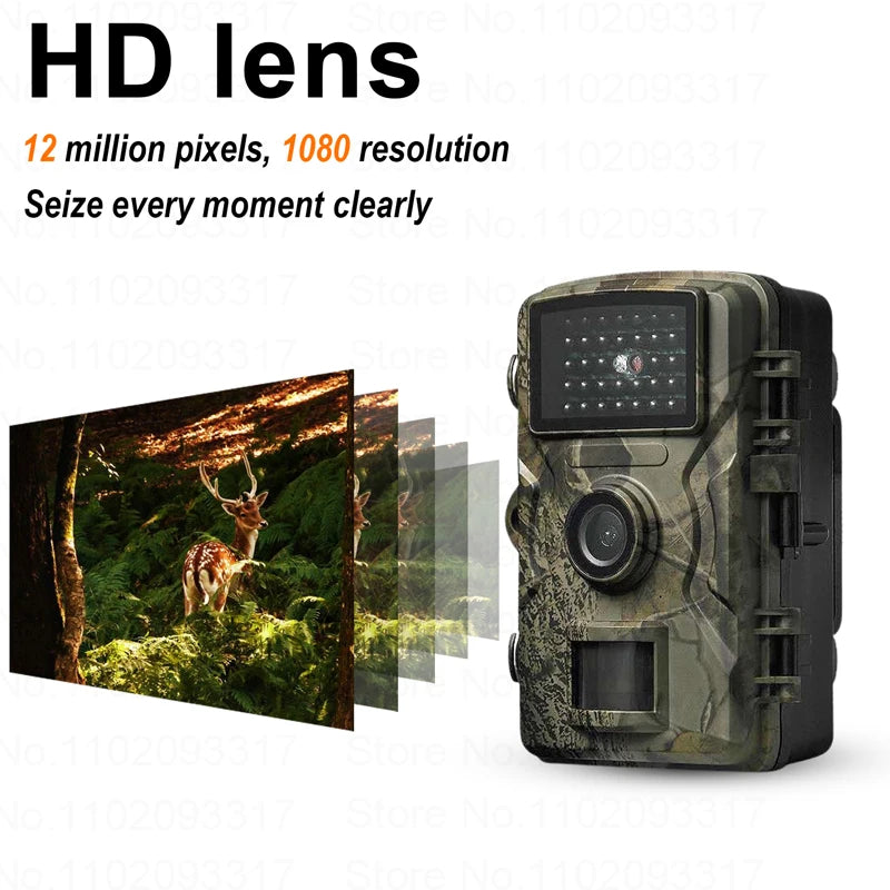 16MP 1080P Trail Camera with 940nm Night Vision and 32G Storage