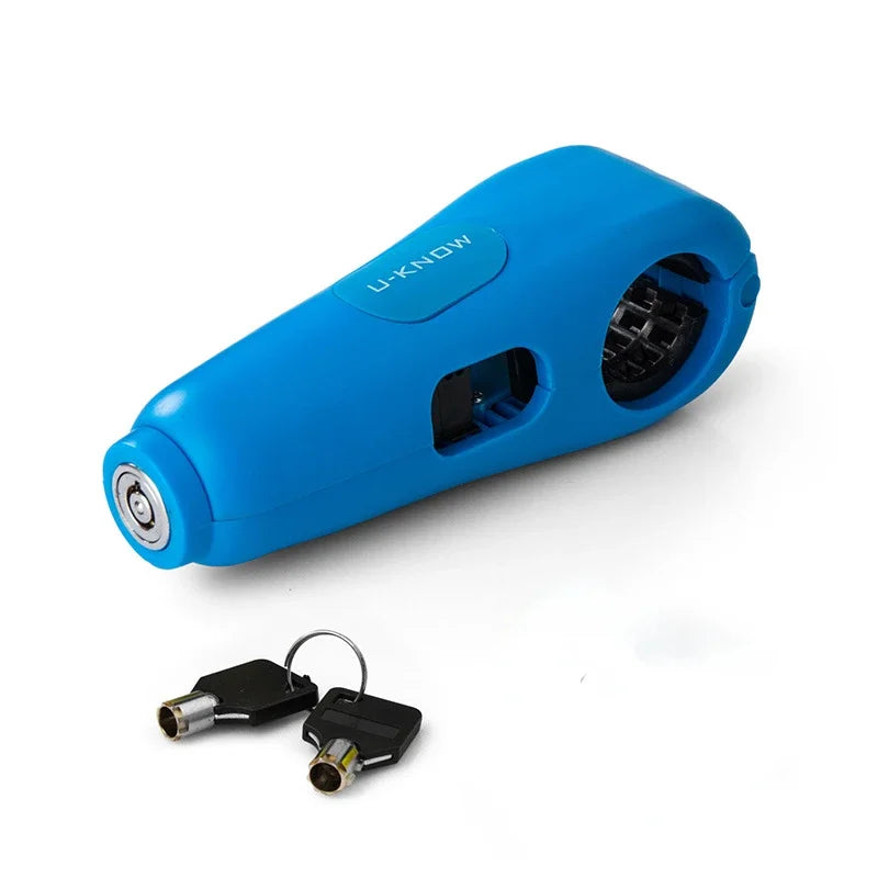 Handlebar Lock with 100 dB Alarm for Motorcycle and Scooter