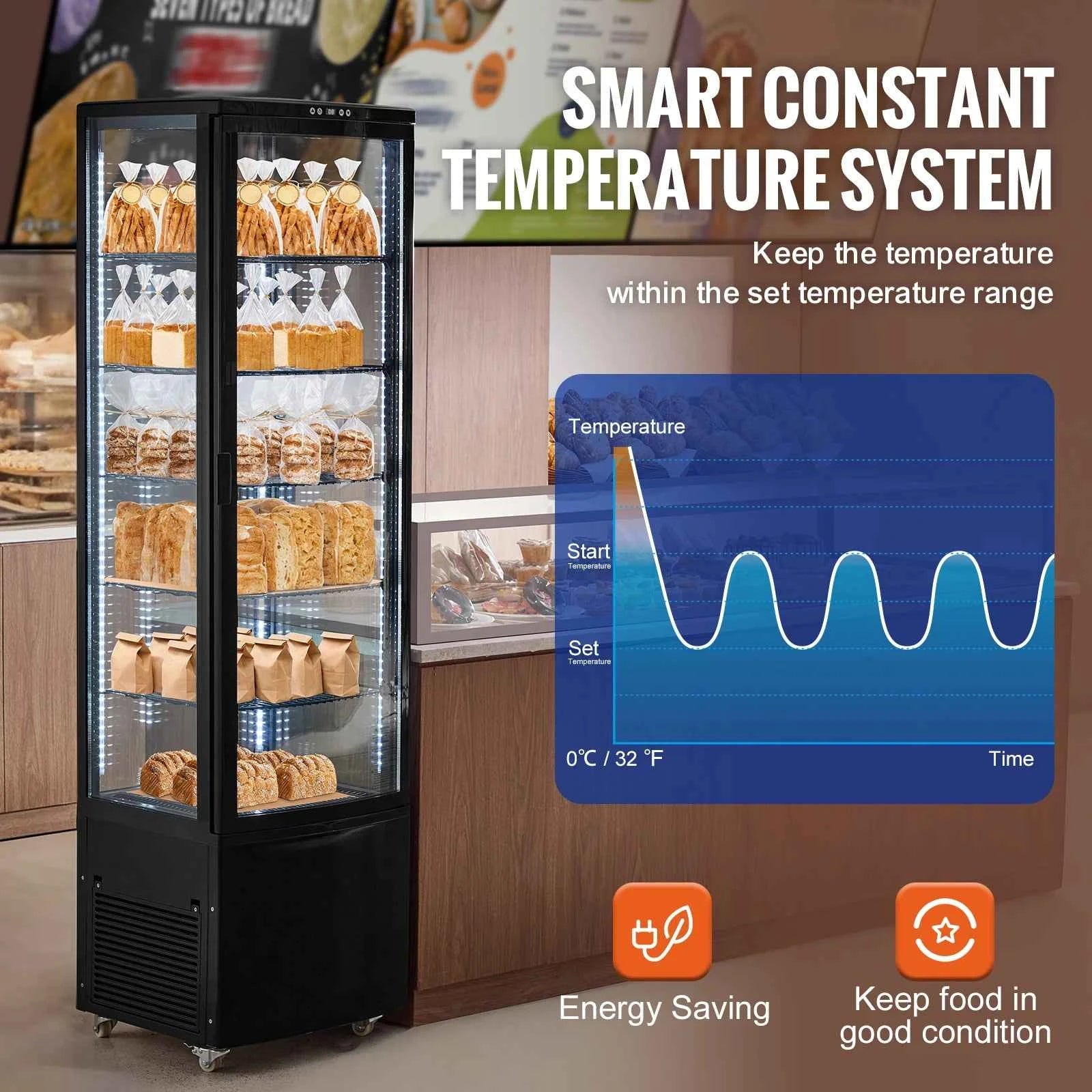 Refrigerated Display Case for Bakery