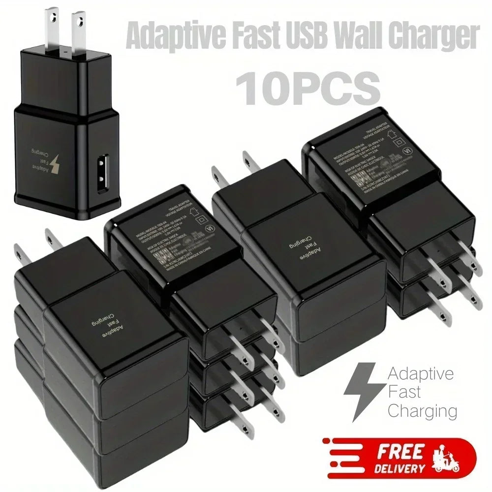 Paket od 10 brzih USB-C zidnih punjača od 18W s prilagodljivim napajanjem