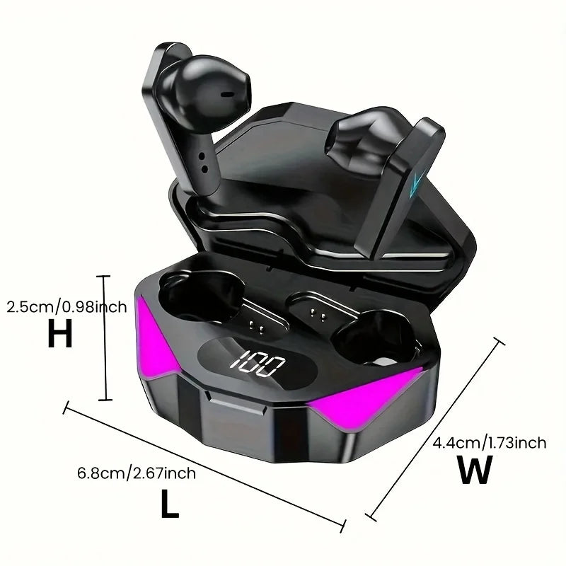 Bluetooth TWS Gaming Earphones with Low Latency and Mic