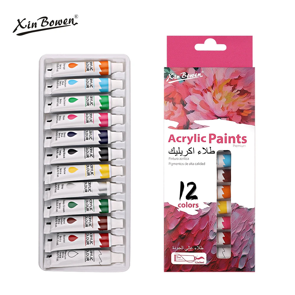 9mL Acrylic Pigment Set for Student Art & Graffiti Painting