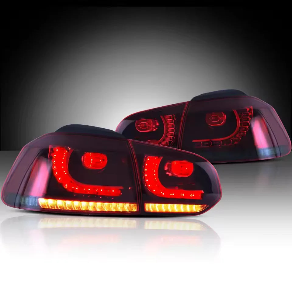 LED-baglygter til 2008–2014 VW Golf Mk6 med sekventielt blinklys