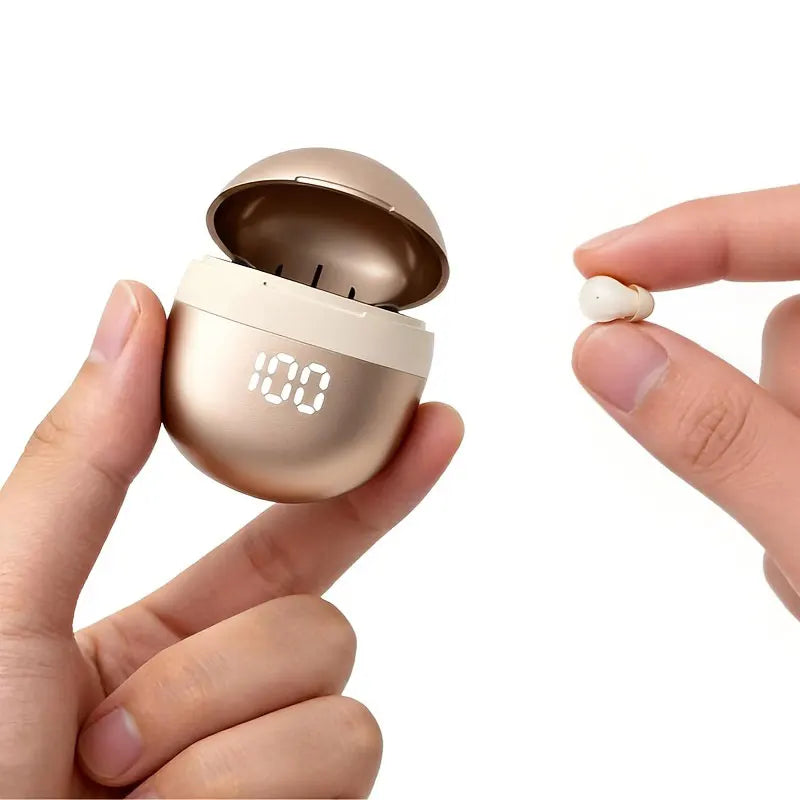 Small Wireless Bluetooth In-Ear Headphones for Sleep and Sports