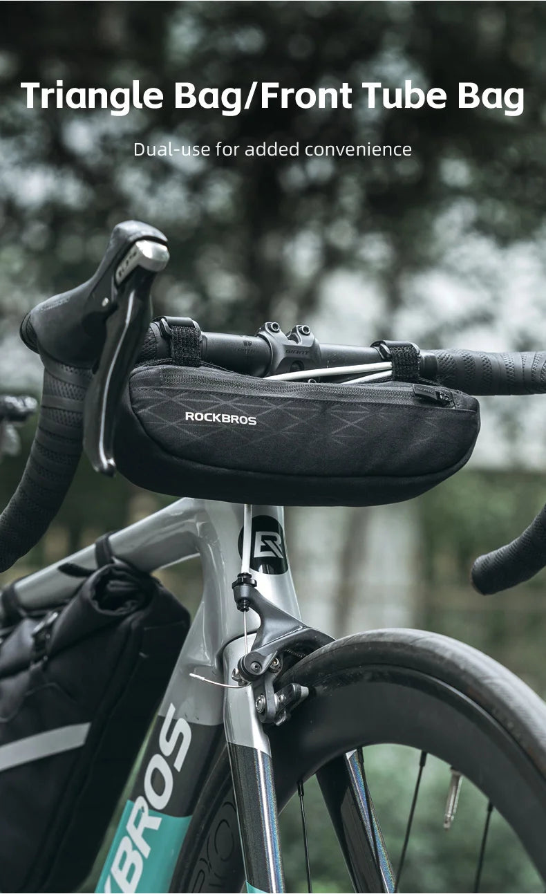 Waterproof Bicycle Triangle Bag 2-in-1 Detachable Bike Storage Pack