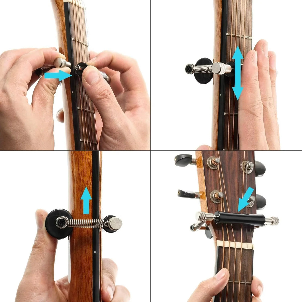 Sliding Aluminium Guitar Capo, Black
