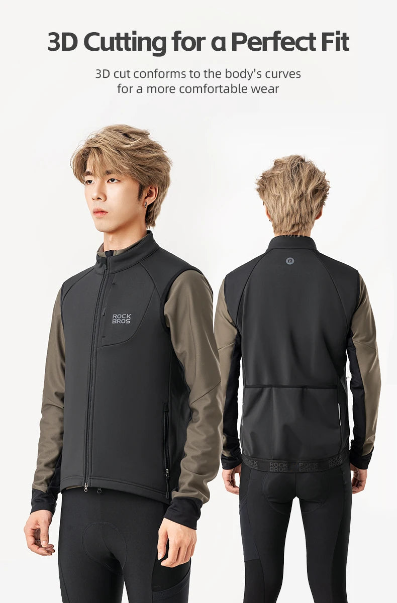 Men’s Windproof Cycling Vest for Cold Weather Riding