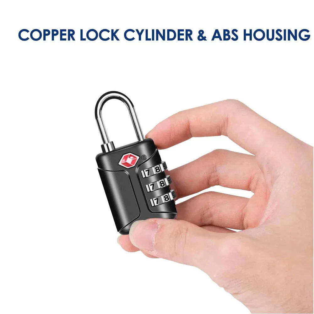 Three-Digit Travel Combination Lock
