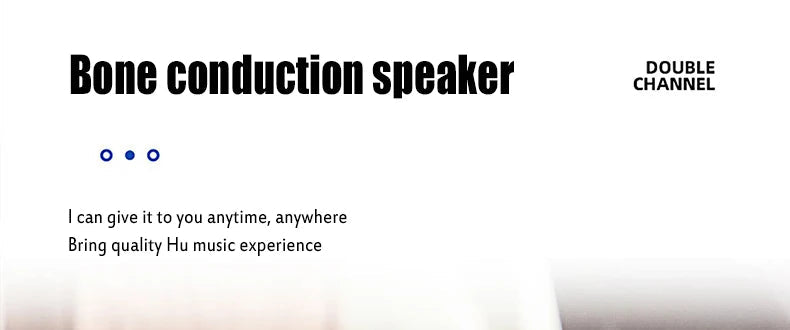 Bone conduction wireless speaker - sucker mount, TWS hi-fi sound enhanced bass, wearable loop, resonance features dynamic audio 