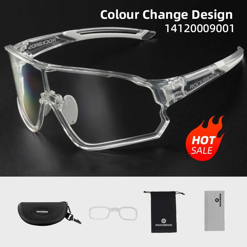 Photochromic Bike Glasses UV400 Cycling Sunglasses for Men and Women