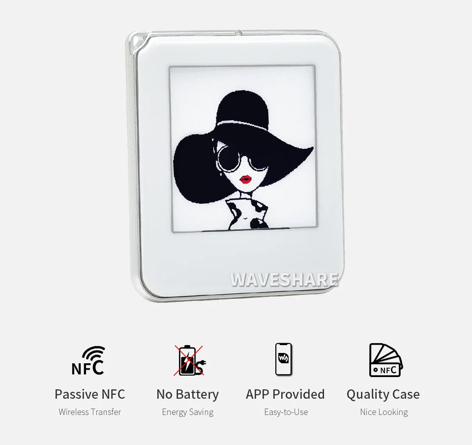 1.54-Inch NFC E-Paper Keyring Display