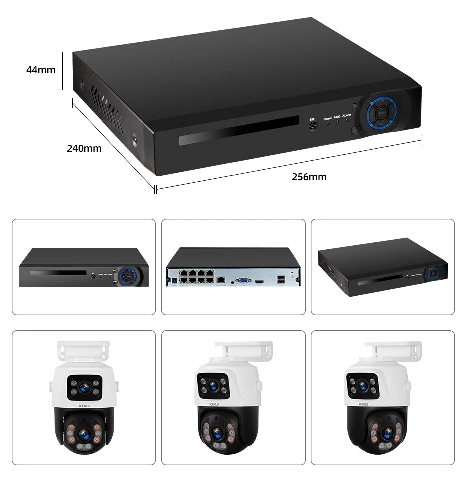 Outdoor 6MP Dual Lens PTZ POE IP Camera