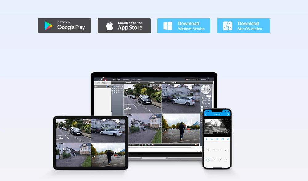 8CH 4K PoE CCTV Security Camera System with PTZ and AI Detection