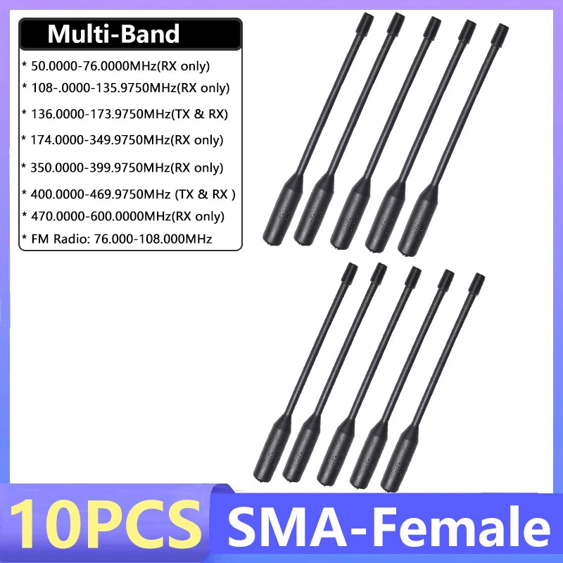 19cm anténa s konektorem SMA-Female pro UV-5RH, UV-K5 a UV-K6