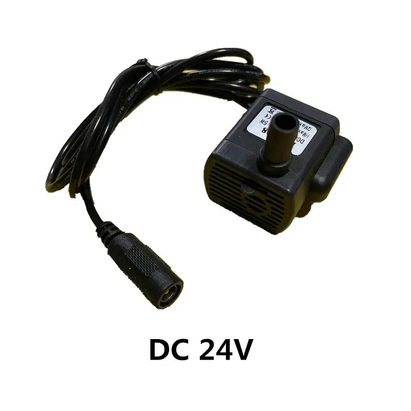 Brushless Submersible Mini Pump, USB 3–9 V or 12 V