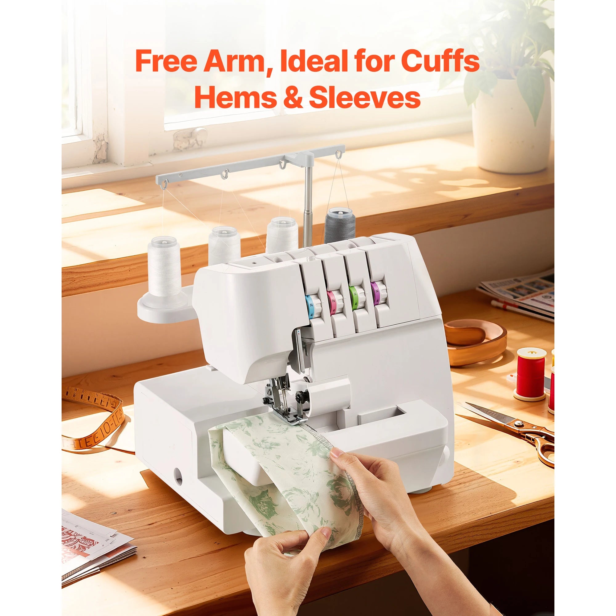 Overlock varrógép 1250 SPM 2-3-4 szálas differenciál adagolással