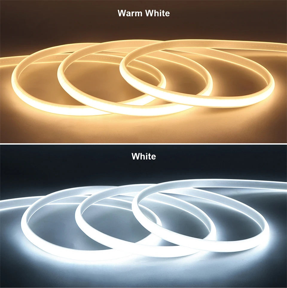Waterproof Best Under Cabinet Light Kitchen COB LED Light with Button Switch Cord 220V 110V EU / US Plug Strip Lamp for Cocina
