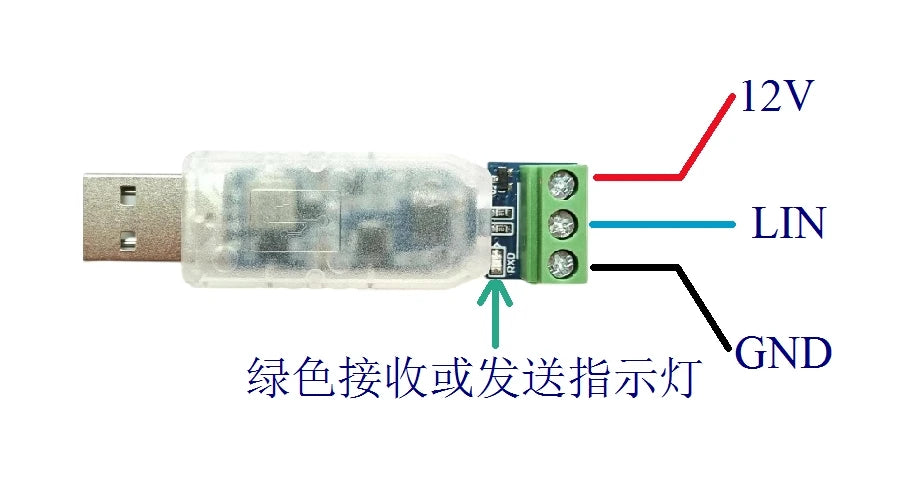 USB-to-LIN Bus Analysis Controller