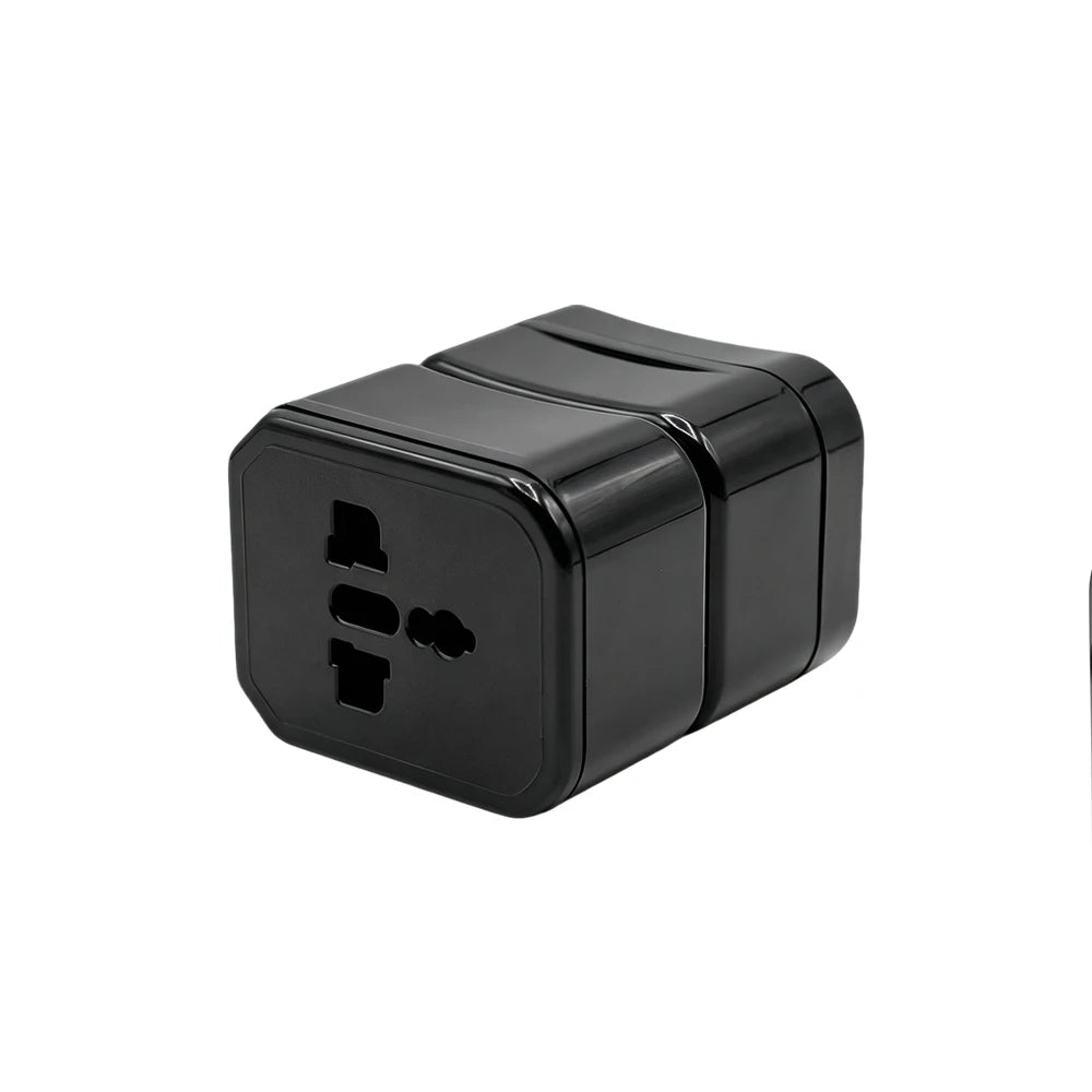 Adaptador de viagem EU/US/UK/AU com estojo de arrumação