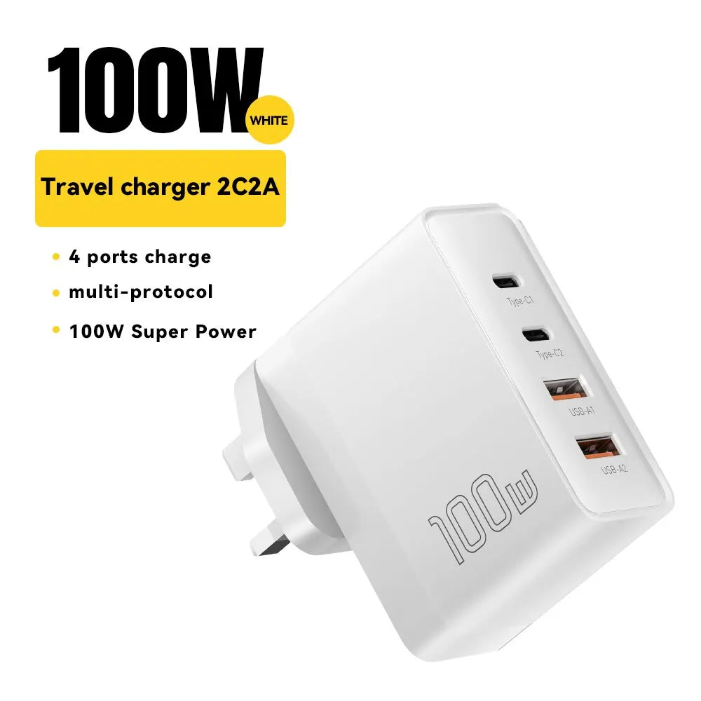 Essager 100W GaN USB Type C Caricabatterie PD QC Quick Charge 4.0 3.0 Type C Ricarica Rapida Per iPhone 14 13 12 Xiaomi Macbook 