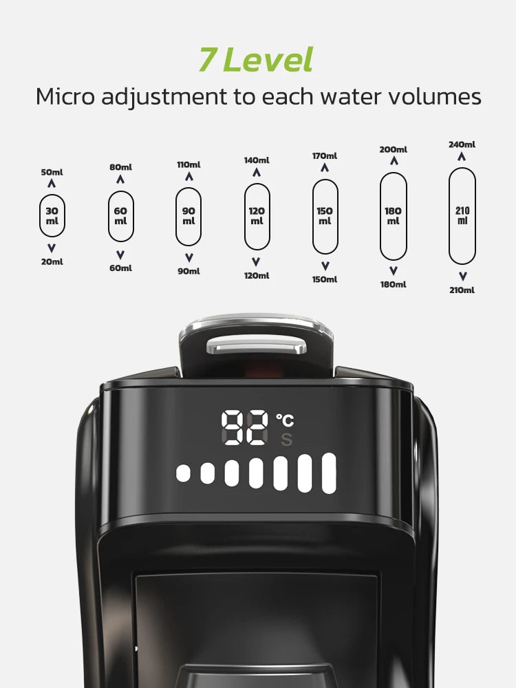 HiBREW 6‑in‑1 Capsule Coffee Machine for Hot & Cold Espresso