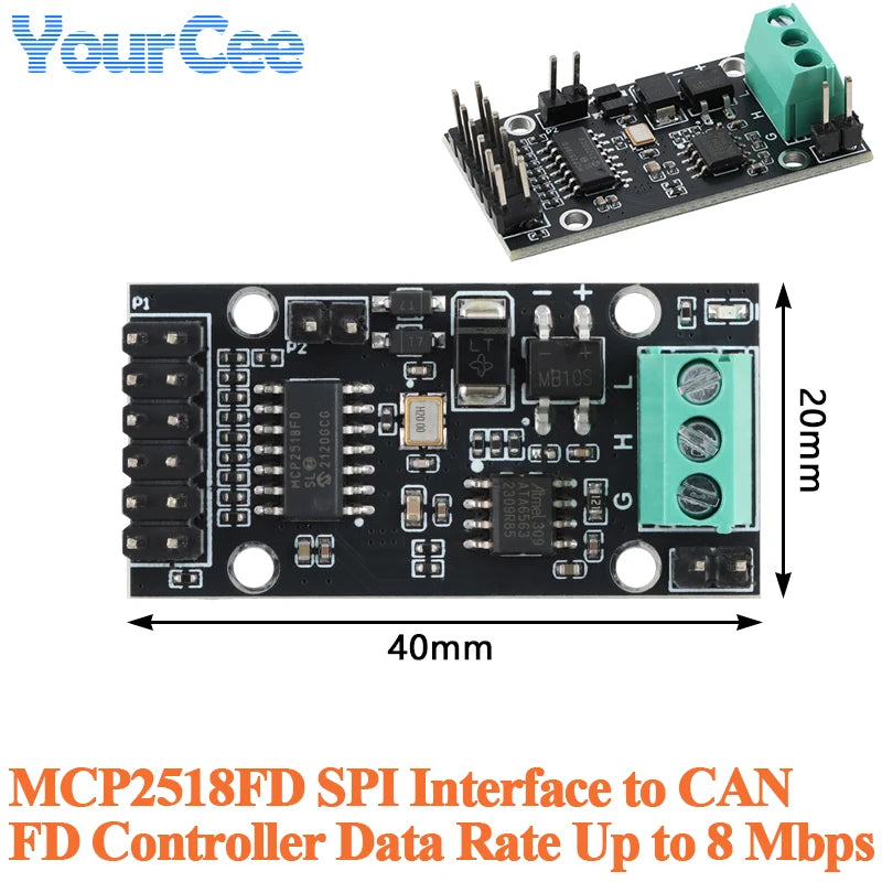MCP2518FD CAN FD Controller - Chip or Module