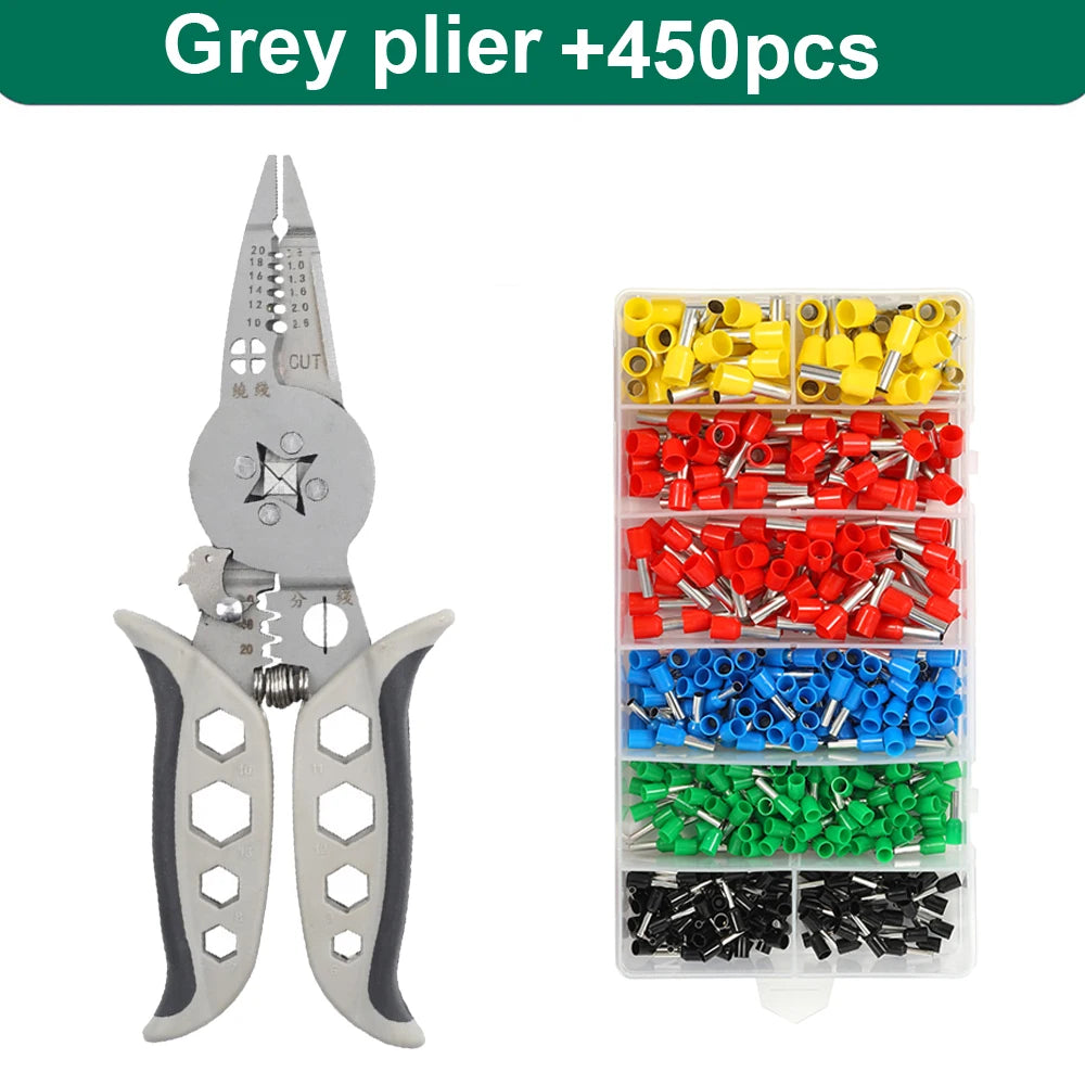 Multi Functional Electrician Tools Pliers Crimping Tool set For Wire Splitting And Stripping Specialized For Electricians