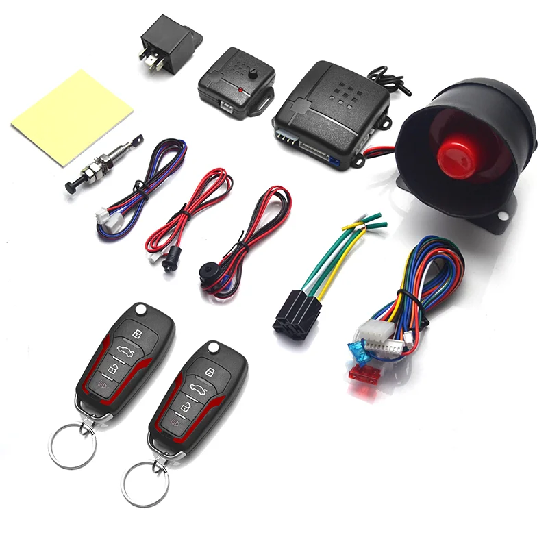 Universal Car Alarm System with Remote & App Keyless Entry Control