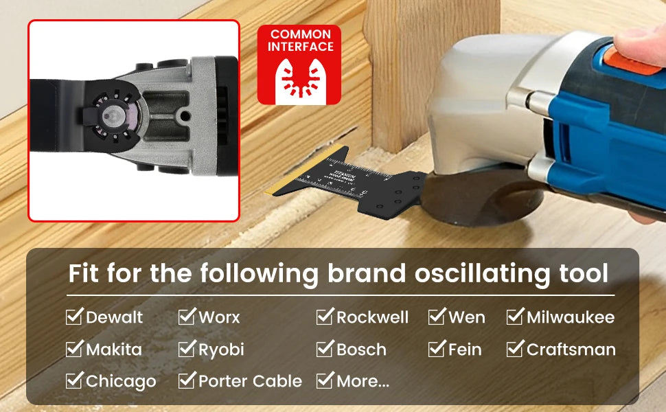 Five-Piece Oscillating Multitool Saw Blade Set