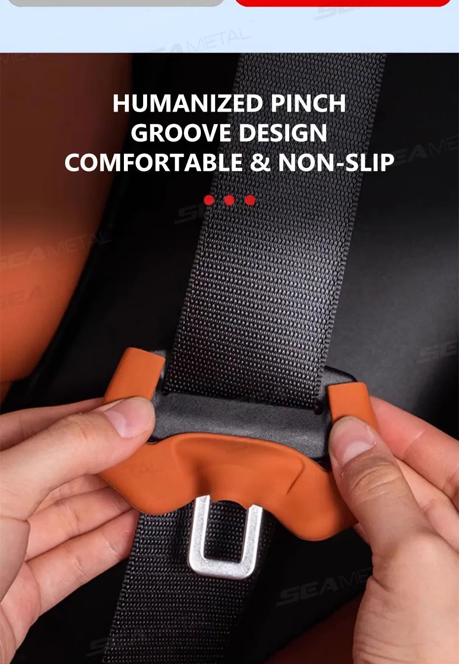SEAMETAL 2Pcs Seat Belt Buckle Protector Full-Wrapped Rubber Seat Belt Protection Cover Buckle Cover Universal for Sedan Suv