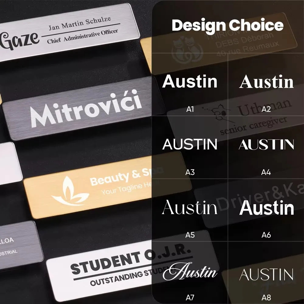 Targa identificativa personalizzata in acciaio inossidabile per cassetta postale e porta