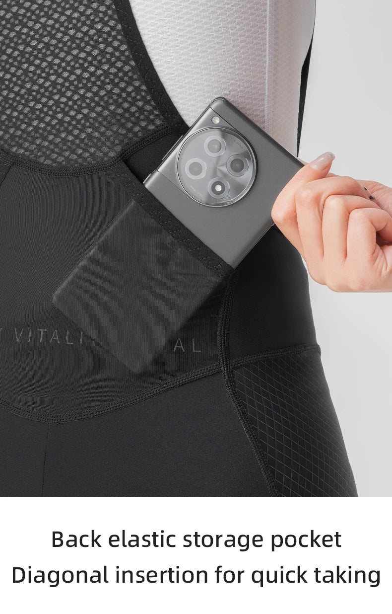 Pantaloni scurți cu bretele pentru femei, cu pernă, respirabili, uscare rapidă